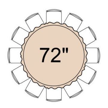 72” Round Heavy Weight Capacity